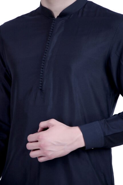 Midnight Black Classic Kurta Set